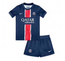 Paris Saint-Germain Koszulka Podstawowa dzieci 2024-25 Krótki Rękaw (+ krótkie spodenki)